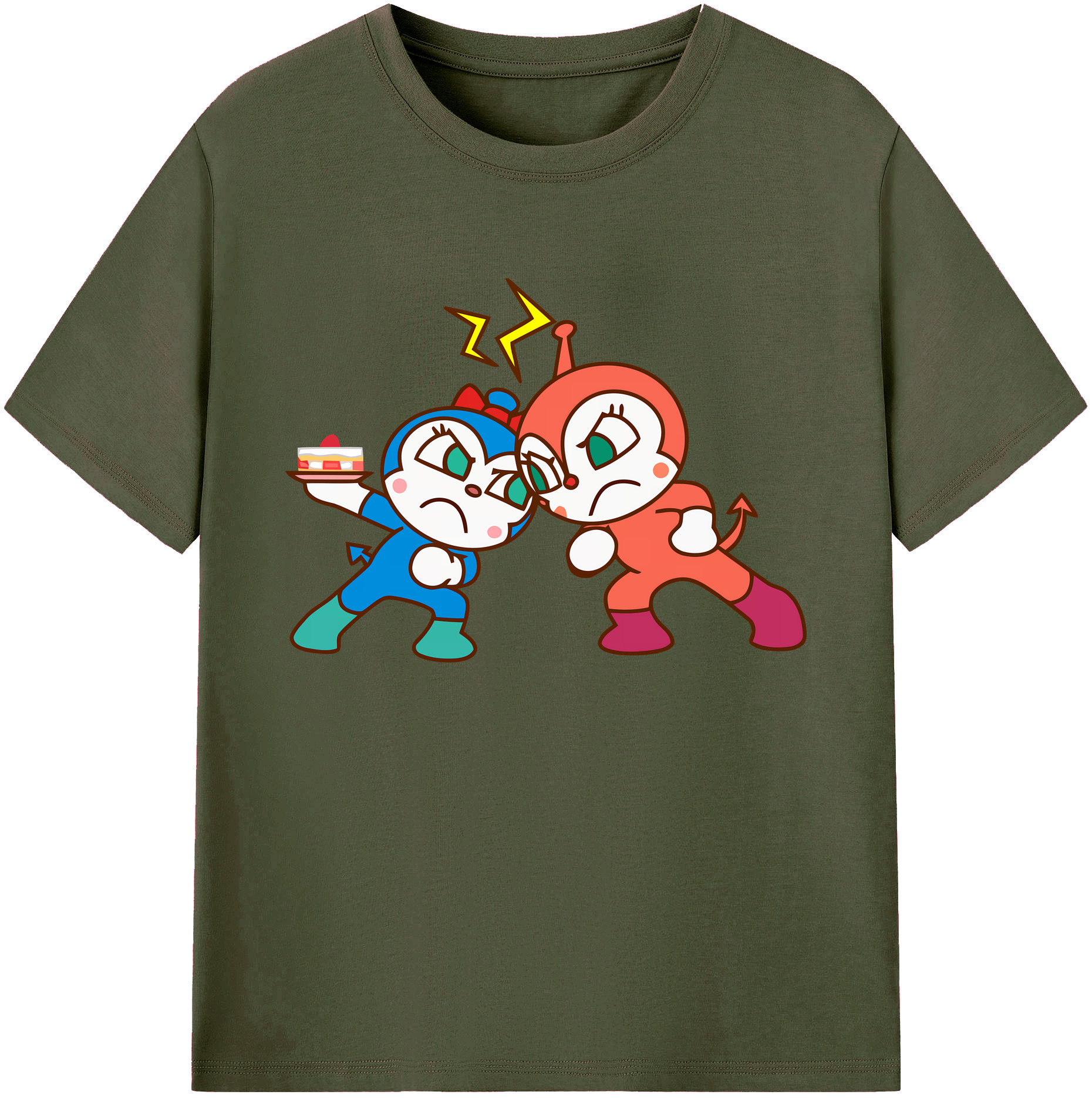 （画像用） アンパンマン Anpanman 綿100％ メンズ半袖Tシャツ｜肌触りやわらか＆通気性